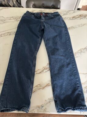 Cabela's Women Insulated Relaxed Fit Jeans in Dark Blue